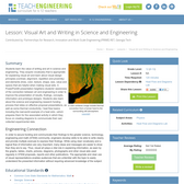 Visual Art and Writing in Science and Engineering